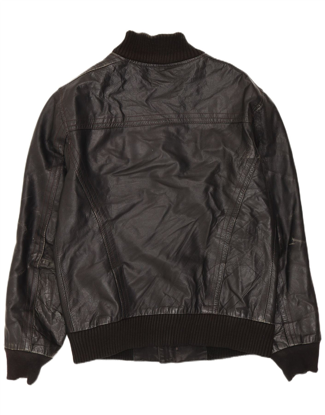 Conbipel Herre Læderjakke IT 46 Lille Sort Læder