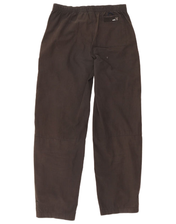Nike lige fritidsbukser til kvinder US 4/6 Small W30 L29 Grå polyester
