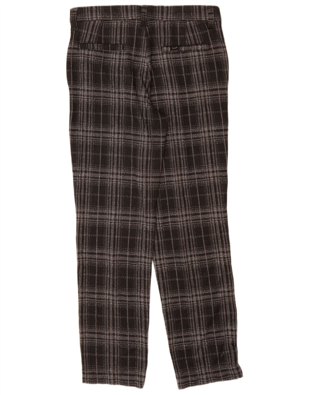 Lee Chinobukser til kvinder US 10 Large W30 L30 sort ternet polyester