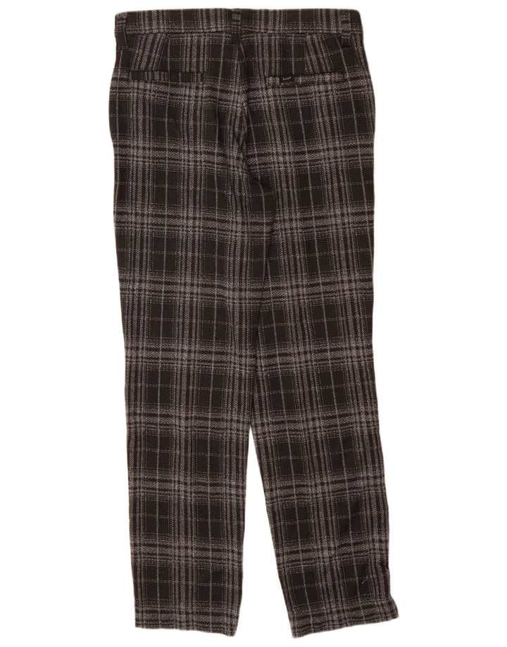 Lee Chinobukser til kvinder US 10 Large W30 L30 sort ternet polyester