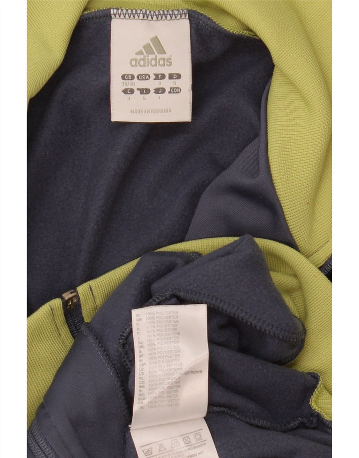 Adidas Træningsdragt til mænd Topjakke UK 38/40 Medium Grey Colourblock Polyester