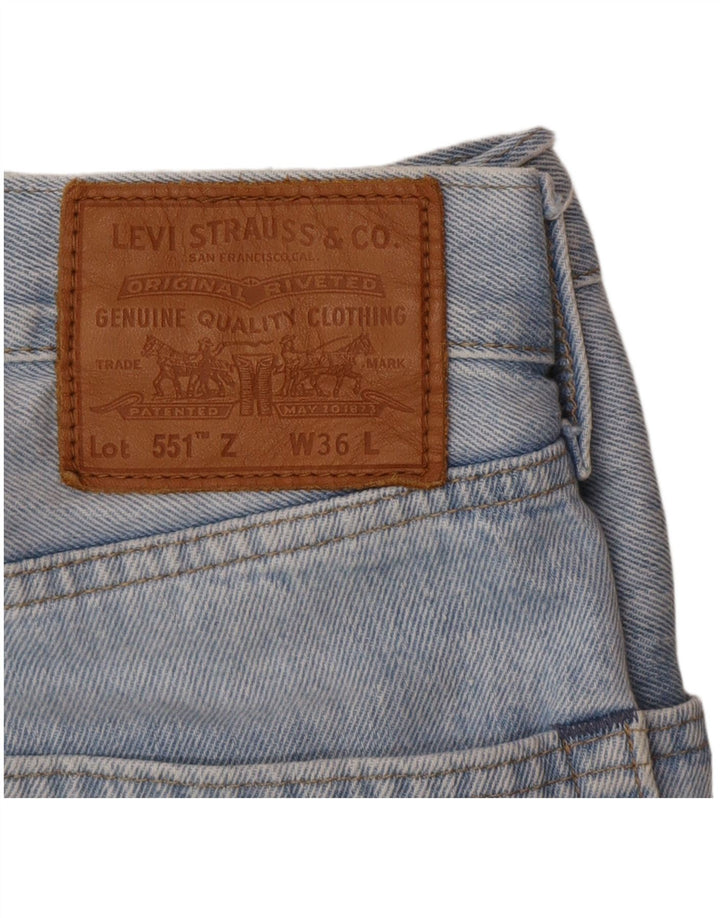 Levi's Herre 551 lige jeans W36 L26 Blå