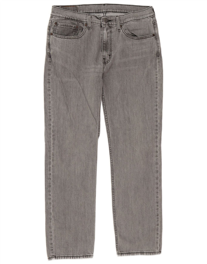 Levi's Herre 514 Straight Jeans W34 L32 Grå Bomuld