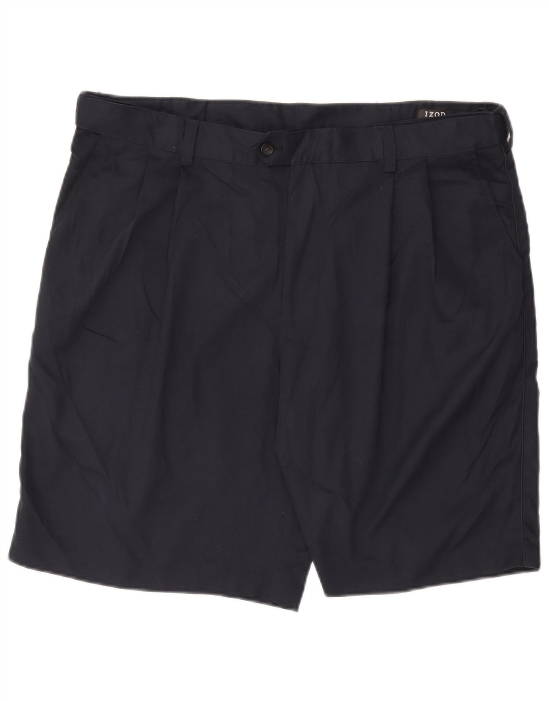 Izod Herre Pegged Chino Shorts W40 XL Navy Blue Polyester