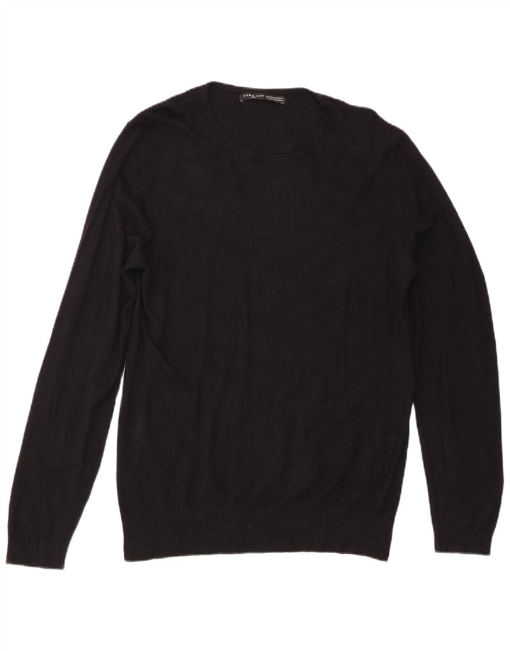 Zara Herre sweater med rund hals XL sort