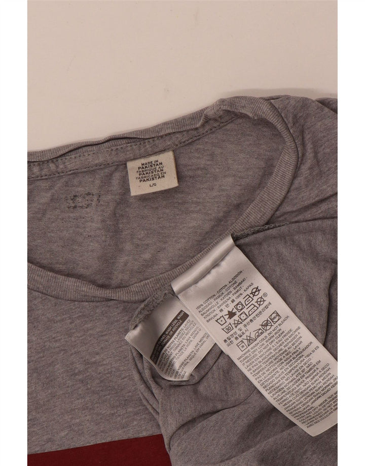 Levi's Herre grafisk T-shirt Top Stor grå bomuld