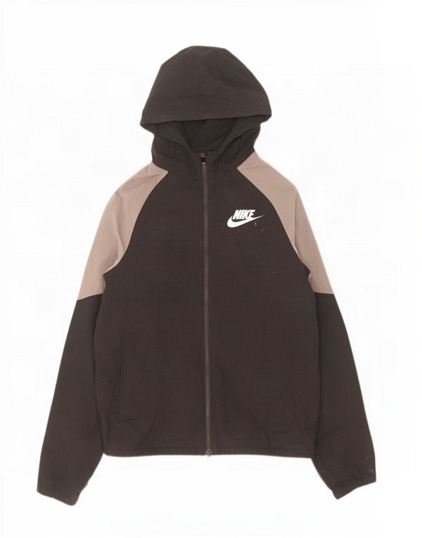 Adidas Tøjjakke med hætte til piger 13-14 år XL Sort Colourblock