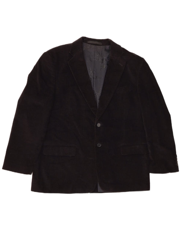 Marks & Spencer Herre 2-knaps Corduroy Blazer Jacket UK 42 XL Navy Blue