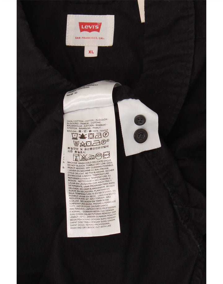 Levi's herreskjorte XL sort bomuld