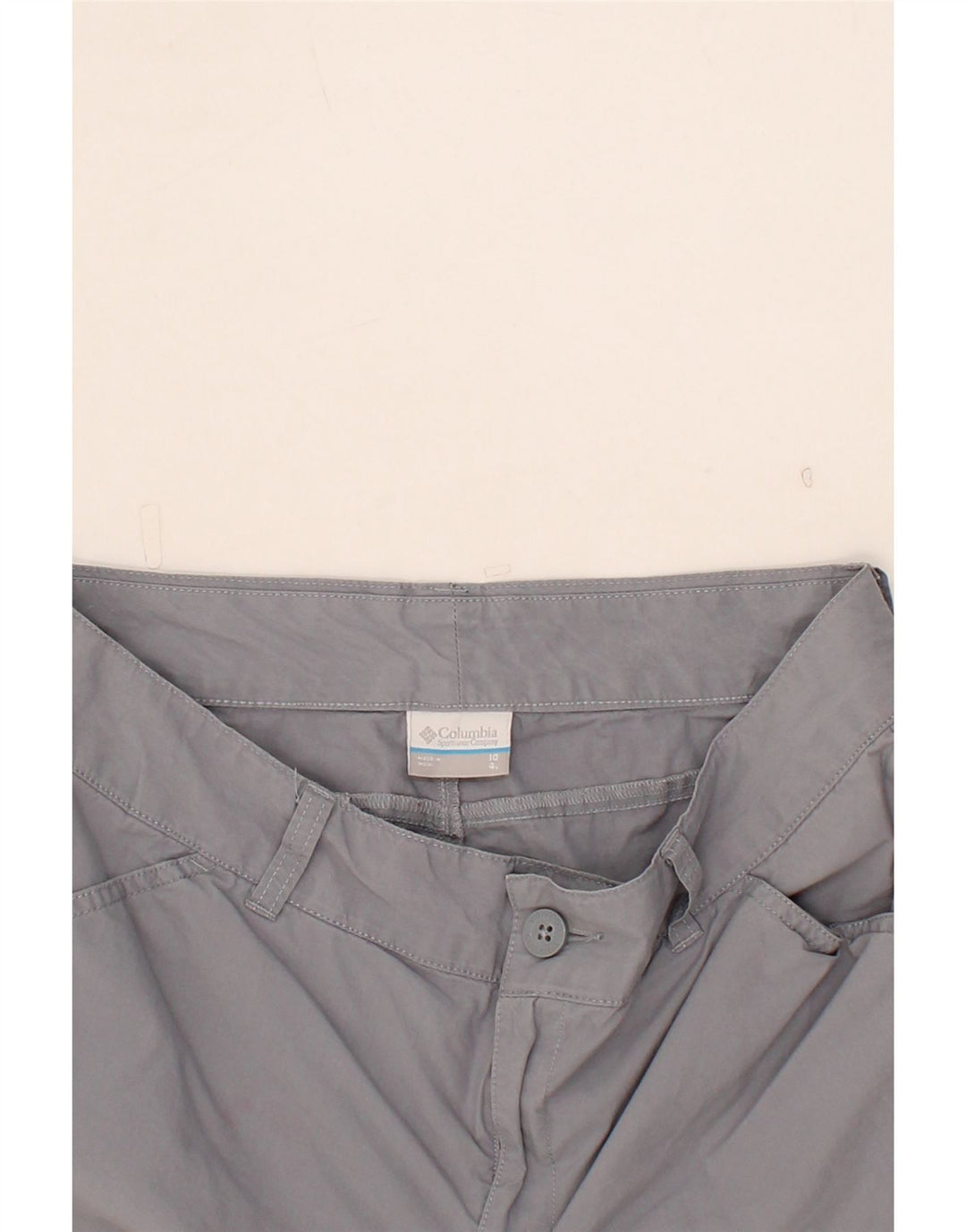 COLUMBIA Womens Casual Shorts US 10 Large W32 Grey Cotton Vintage Columbia and Second-Hand Columbia from Messina Hembry 
