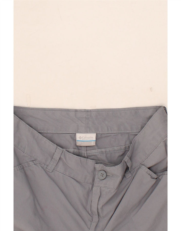 COLUMBIA Womens Casual Shorts US 10 Large W32 Grey Cotton Vintage Columbia and Second-Hand Columbia from Messina Hembry 