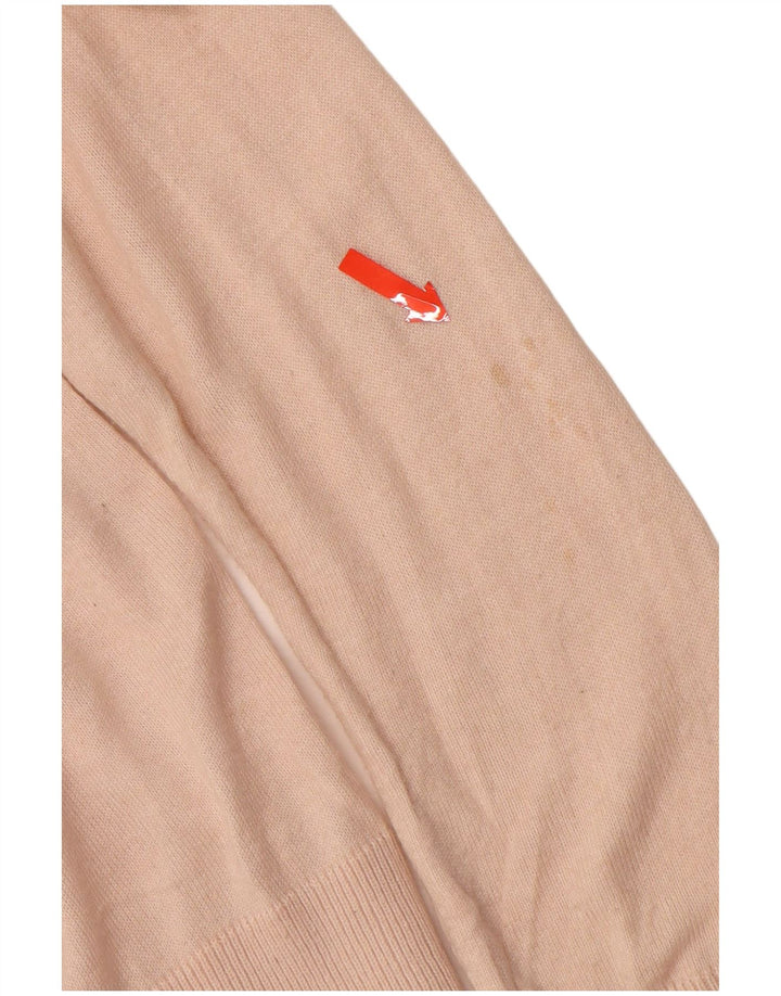 ZARA Cardigan sweater til kvinder UK 12 Medium Beige Bomuld