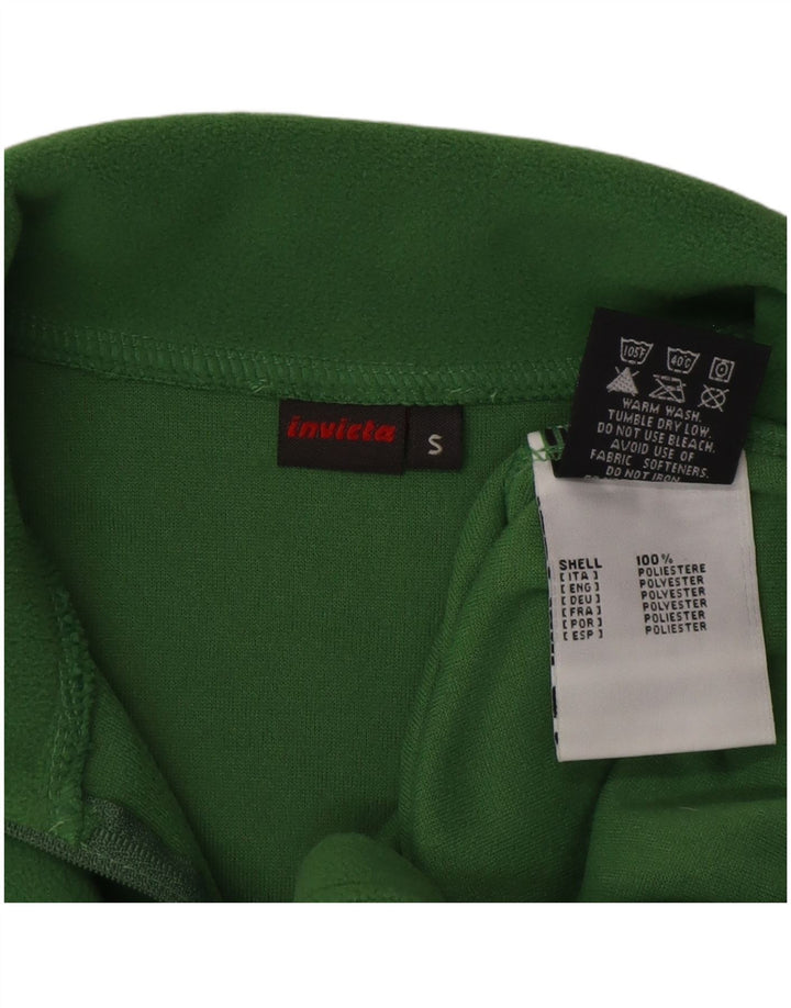 Invicta Fleece Jumper med lynlås til mænd Lille grøn polyester