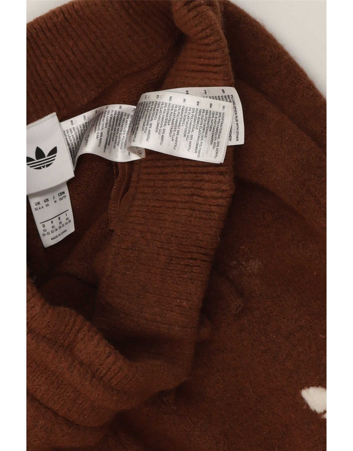Adidas træningsbukser til kvinder UK 4/6 XS brun polyamid