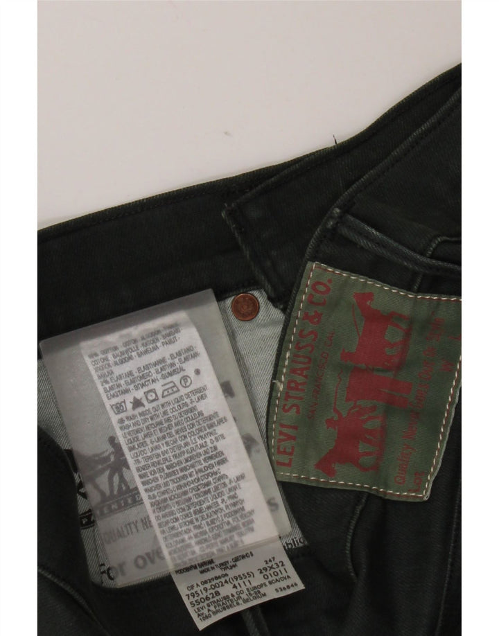Levi's Dame 511 Slim Jeans W29 L32 Grøn Bomuld