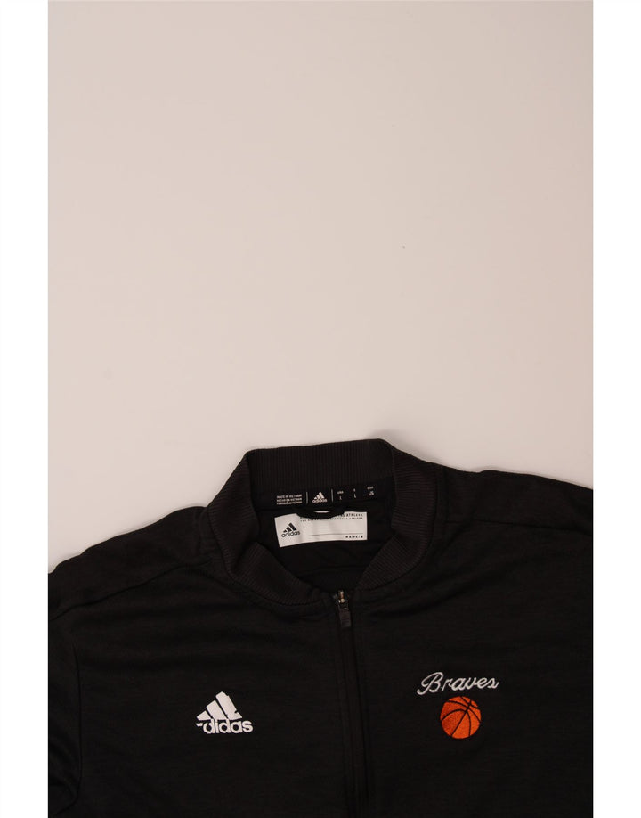 ADIDAS Mens Tracksuit Top Jacket Large Black Polyester Vintage Adidas and Second-Hand Adidas from Messina Hembry 