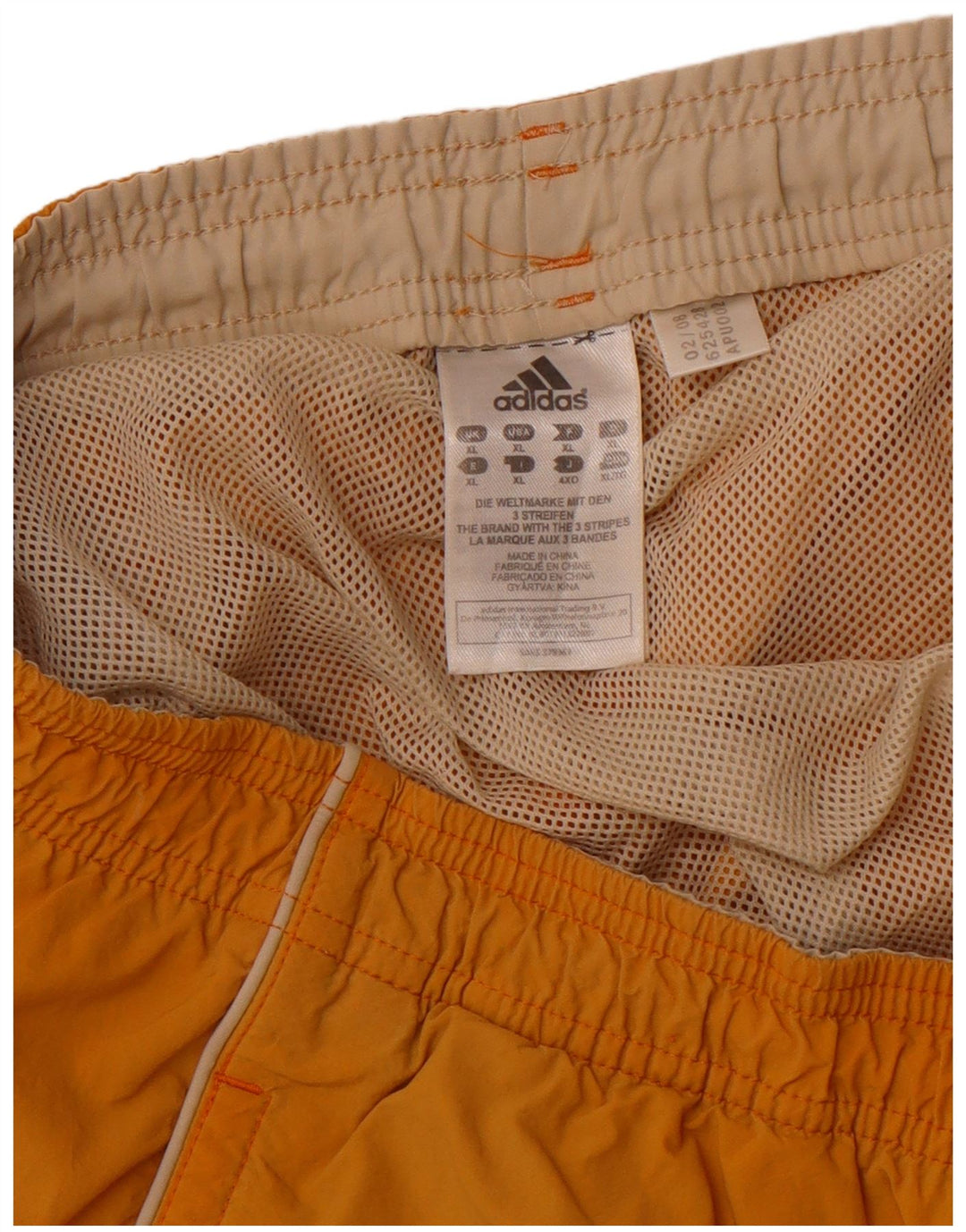 ADIDAS Badeshorts til mænd XL Gul Nylon