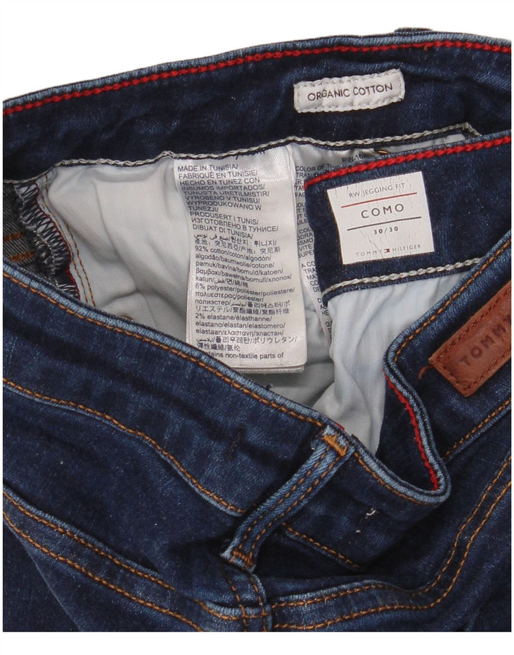 TOMMY HILFIGER Dame Como Jegging Jeans W30 L30 Marineblå Bomuld