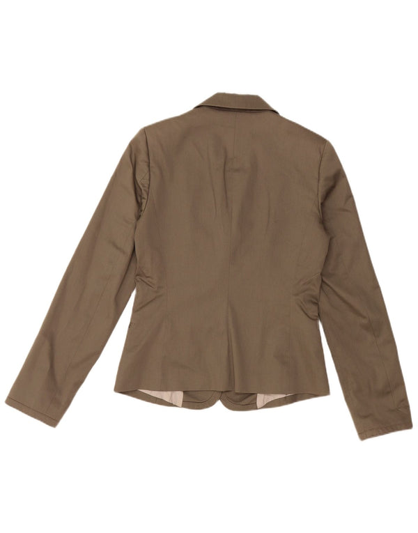 SISLEY Dame 2 Button Blazer Jacket UK 8 Small Grey