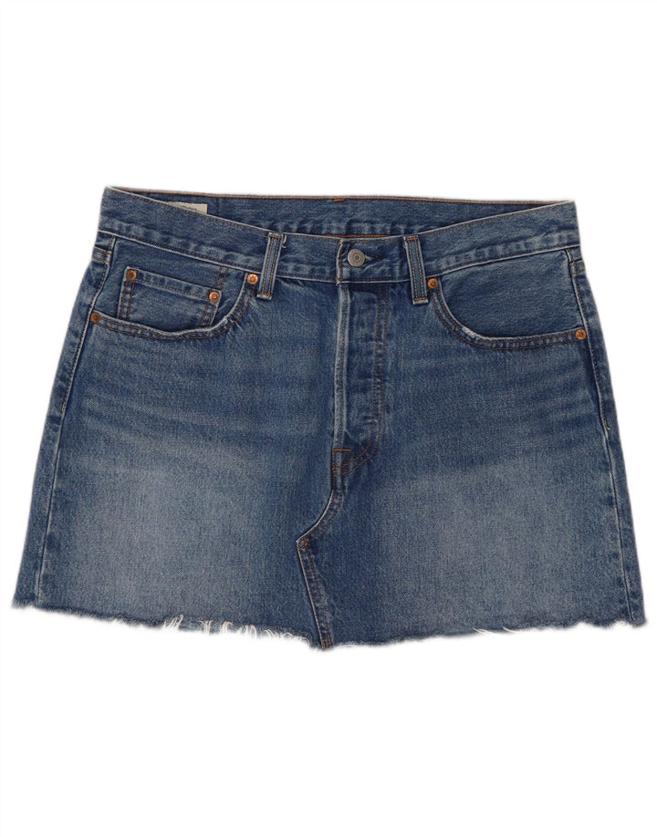 Levi's Dame Mini Denim Nederdel W31 Medium Blue Bomuld