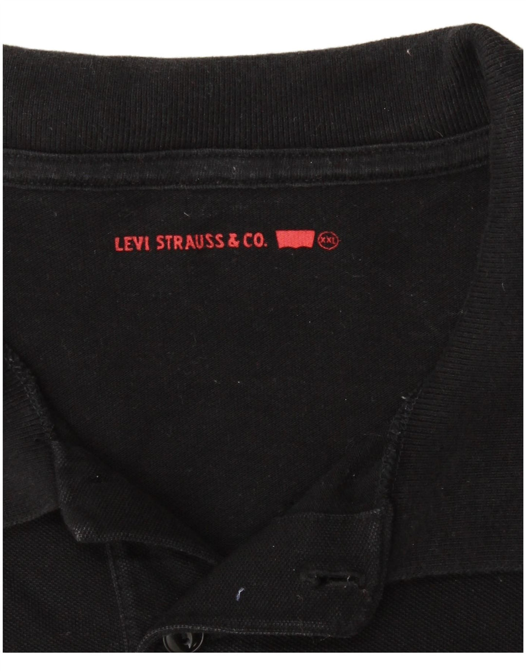LEVI'S herre poloshirt 2XL sort bomuld