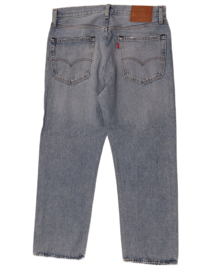 LEVI'S Herre 551 Straight Jeans W33 L27 Blå Bomuld