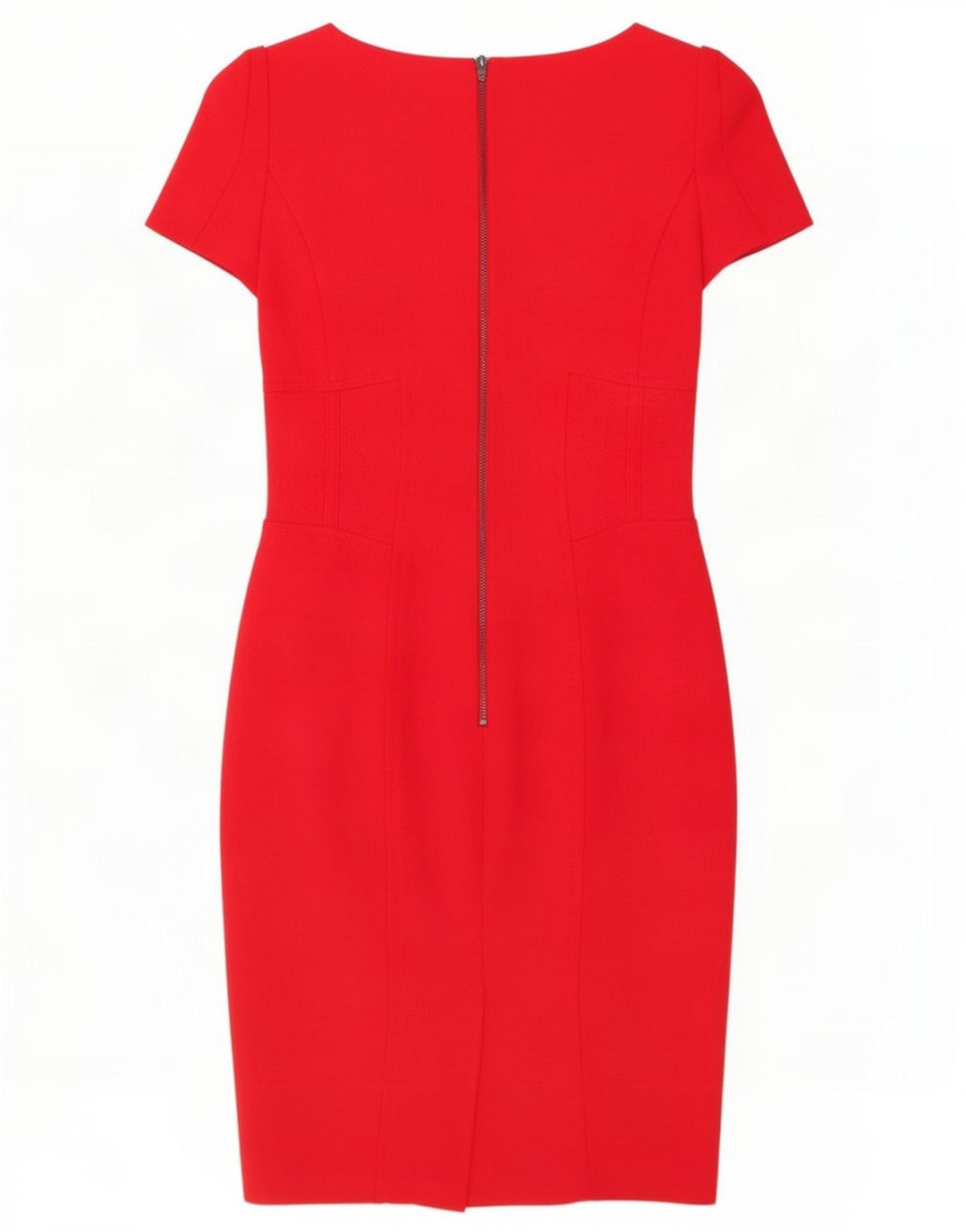 Marks & Spencer Womens Sheath Dress UK 8 Small Red Polyester