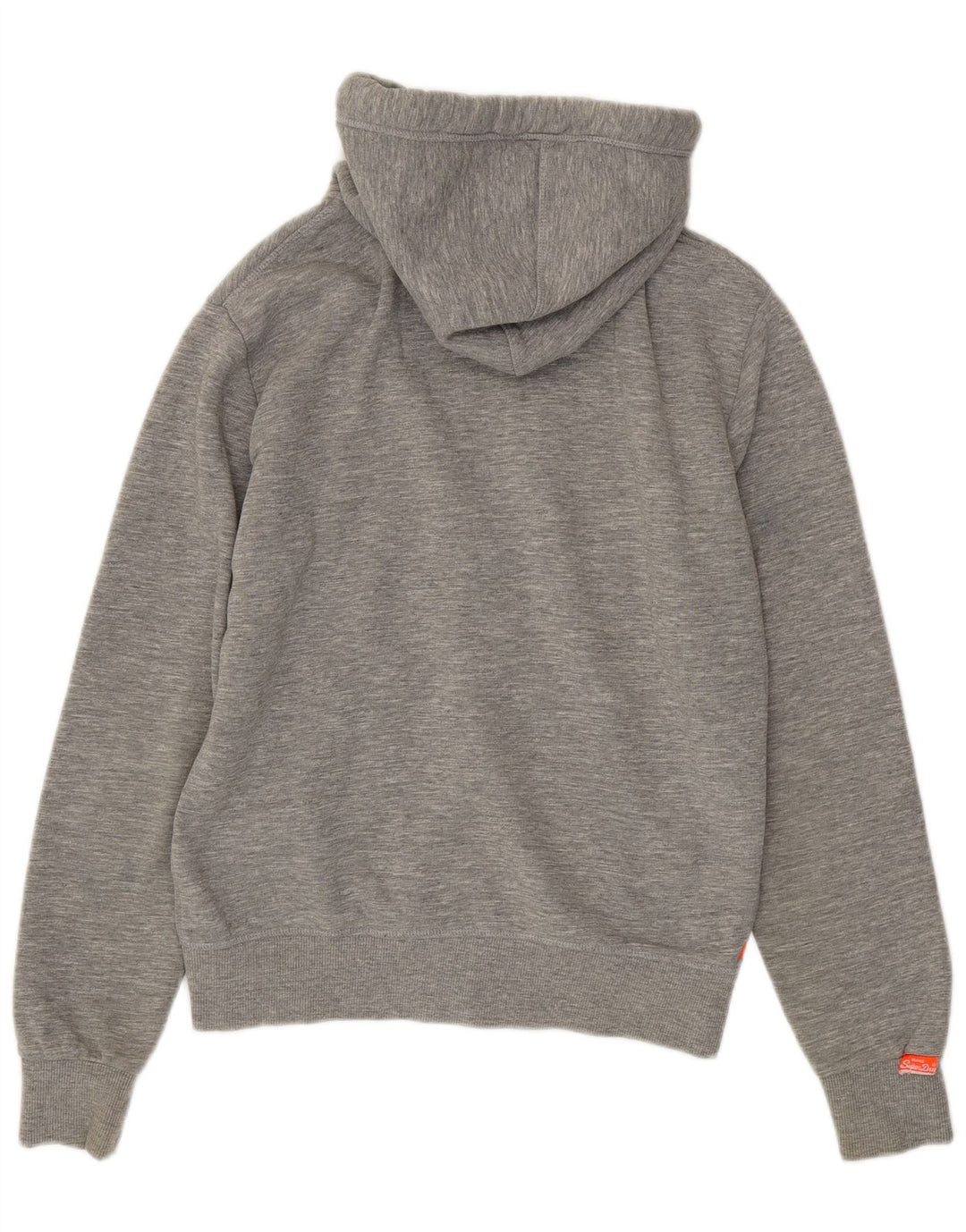 SUPERDRY Hættetrøje med lynlås til mænd Medium Grey Flecked Bomuld