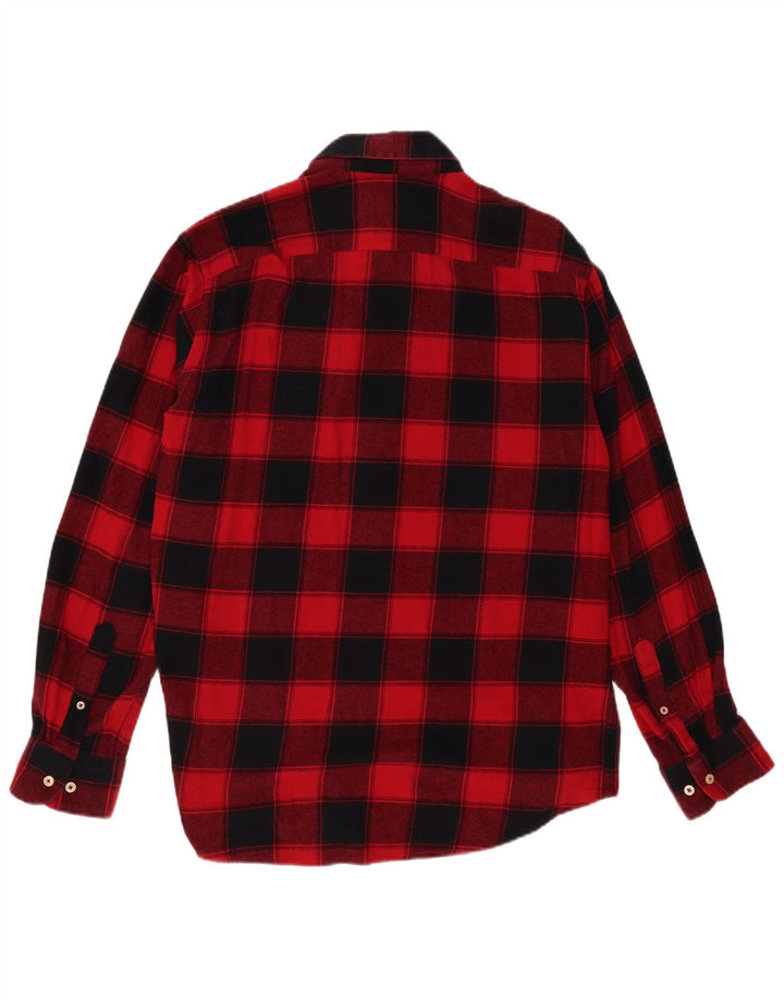 Carrera Herre Regular Fit Flanellskjorte XL Rød Gingham Bomuld