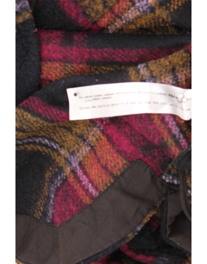 Zara Dame Oversized Shacket Jacket UK 14 Medium Multicolored Check