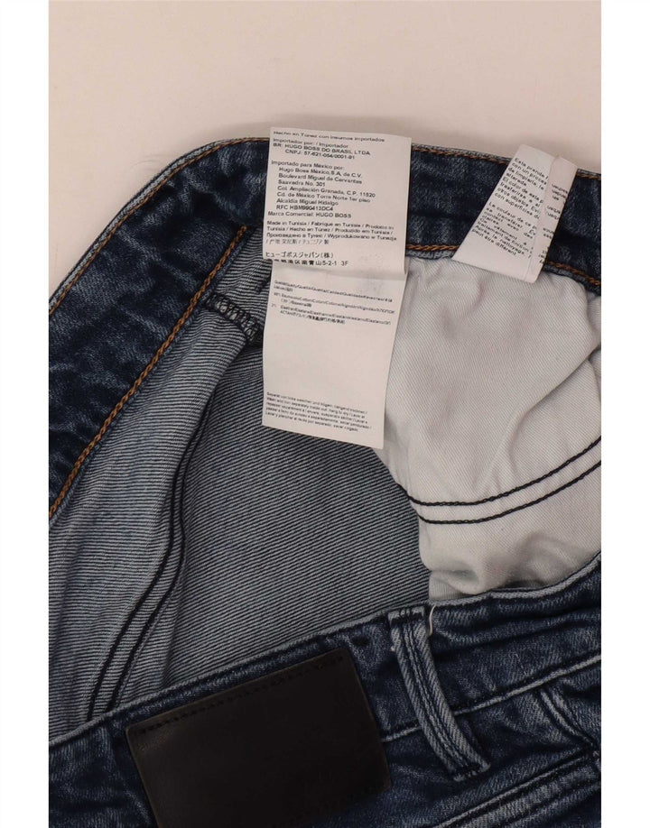 Hugo Boss Herre Slim Jeans W36 L32 Blå Bomuld