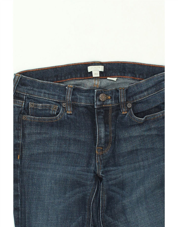 J. CREW Womens Short Straight Jeans W26 L29 Navy Blue Cotton | Vintage J. Crew | Thrift | Second-Hand J. Crew | Used Clothing | Messina Hembry 