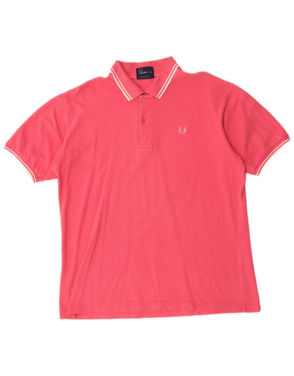 Fred Perry Herre poloshirt 2XL Pink Bomuld