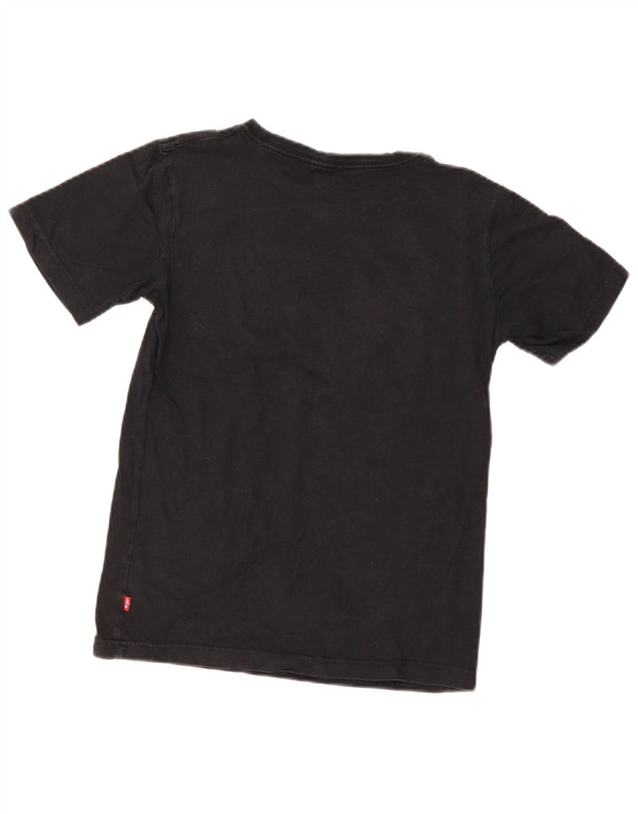 Levi's Boys Grafisk T-Shirt Top 12-13 år Stor Sort Bomuld