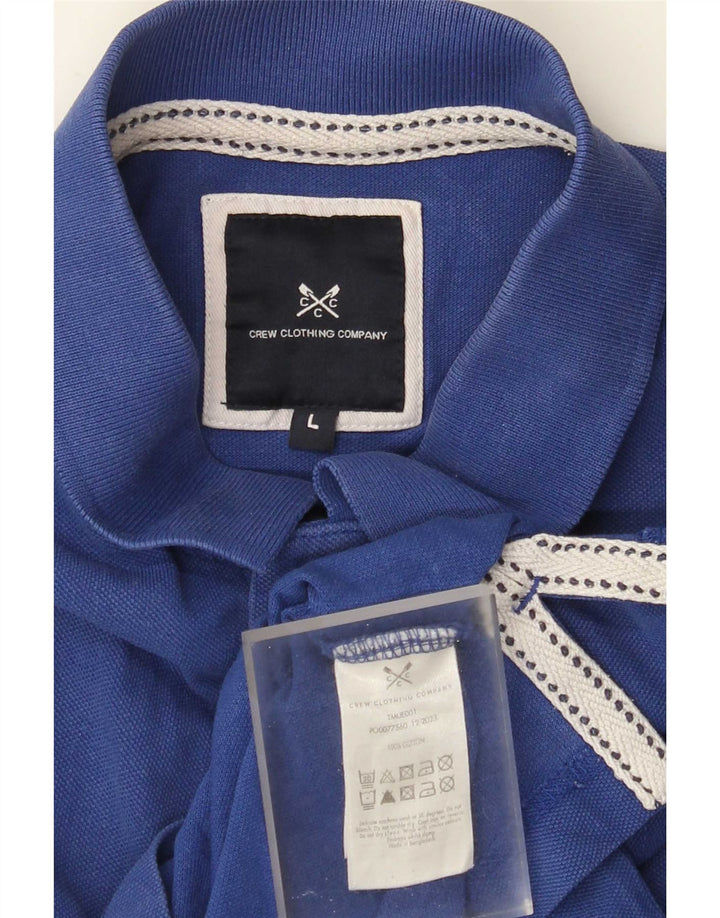 Besætningstøj Herre poloshirt Stor blå bomuld