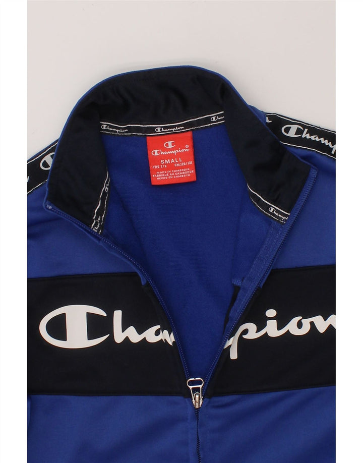 CHAMPION Boys Tracksuit Top Jacket 7-8 Years Small  Blue Sports Vintage Champion and Second-Hand Champion from Messina Hembry 