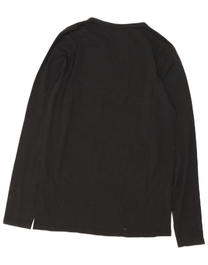 Jack & Jones Herre Top Langærmet Medium Sort Bomuld