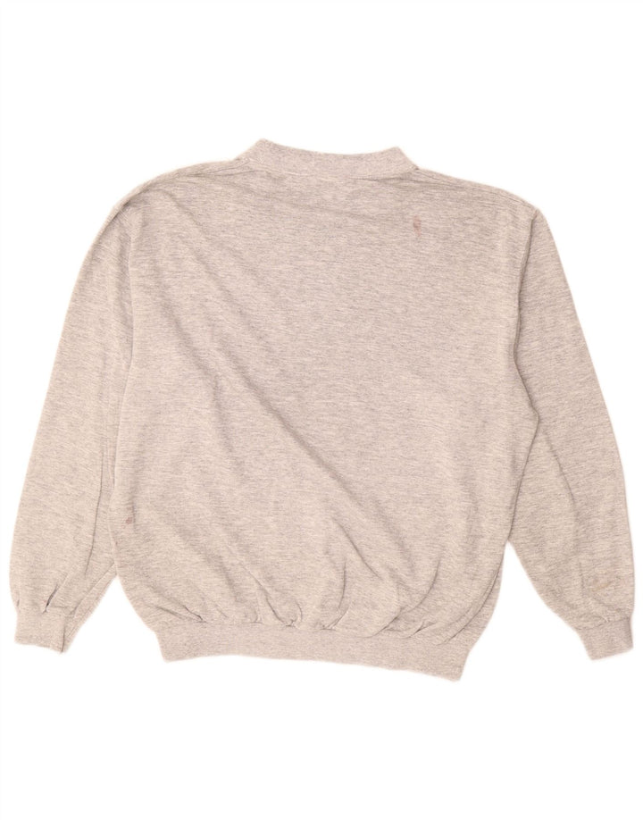 Wrangler Sweatshirt til mænd, stor gråstribet bomuld