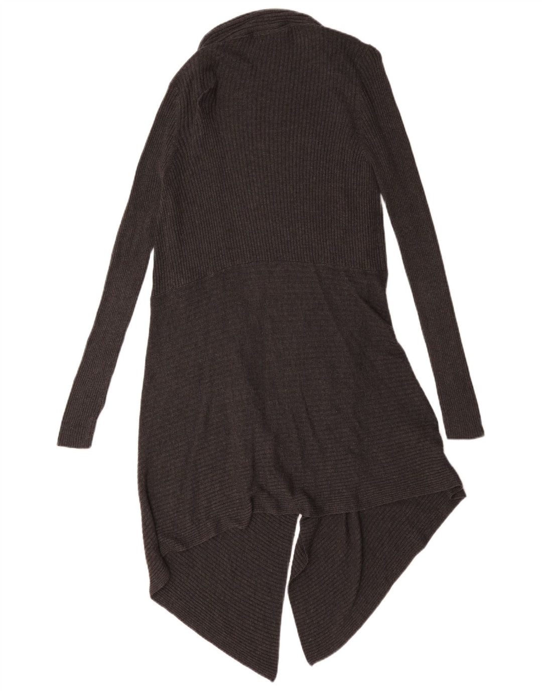 Marks & Spencer Dame Longline Open Cardigan Sweater UK 18 XL Grå