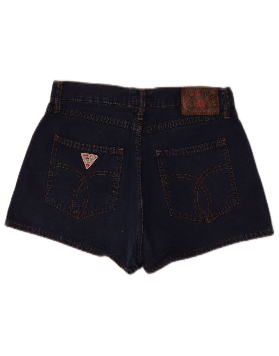 Fiorucci denimshorts til kvinder W26 Små marineblå bomuld