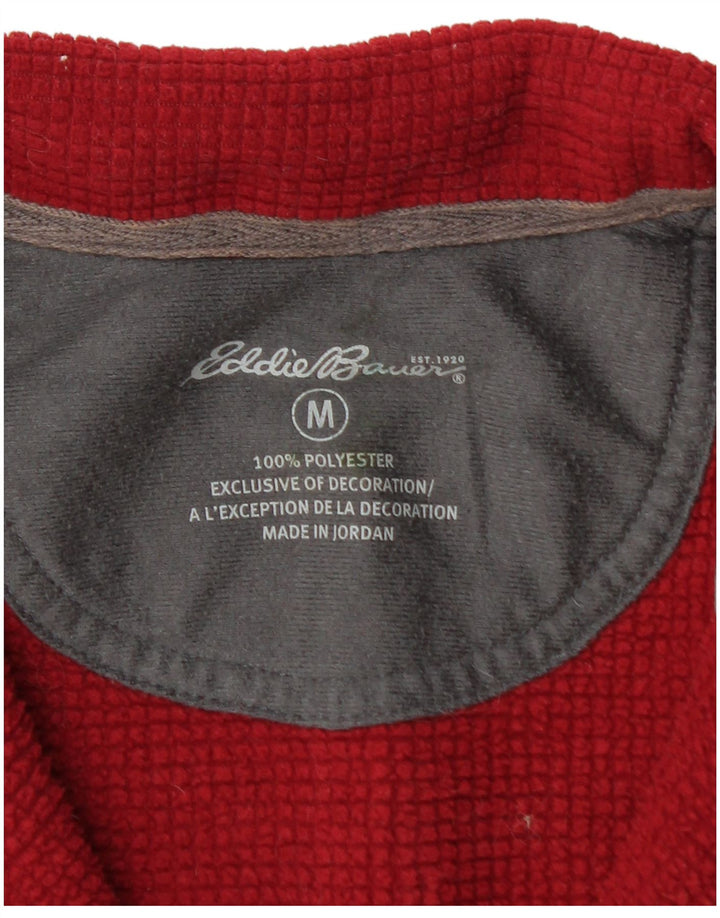 EDDIE BAUER Sweatshirt med lynlås til mænd, medium rød polyester