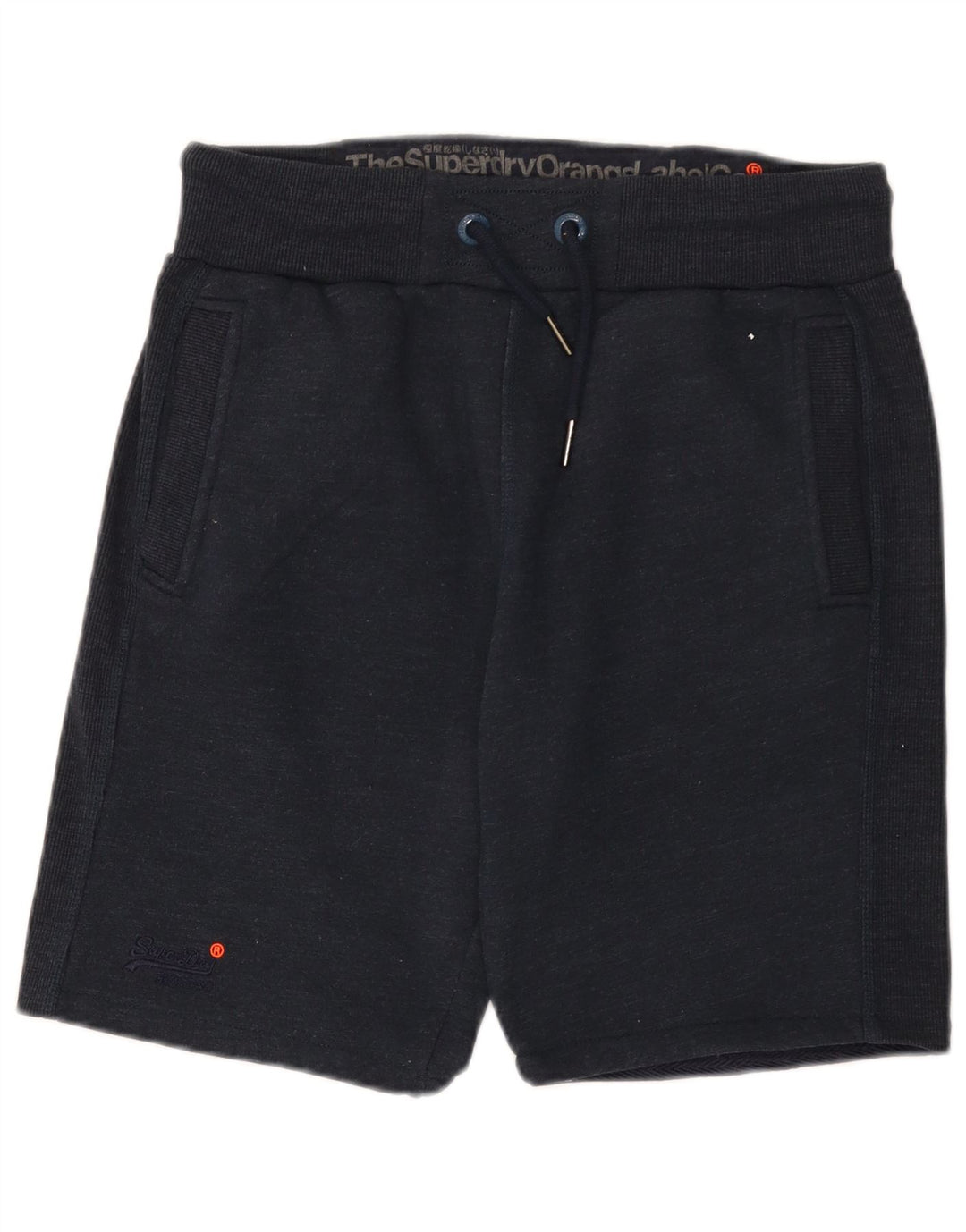 Superdry Herre Slim Fit Sportshorts Medium Navy Blue Polyester
