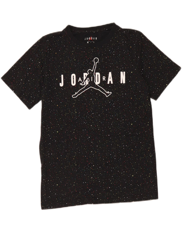 Jordan Boys Grafisk T-Shirt Top 13-14 år XL Sort Plettet
