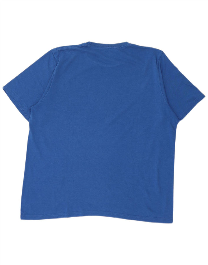 Reebok Herre grafisk T-shirt top mellemblå bomuld