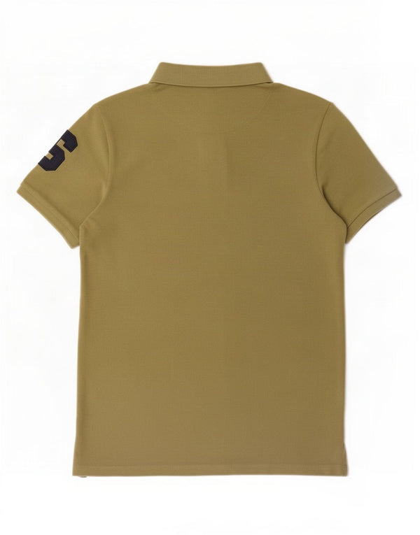 U.S. Polo Assn. Drenge grafisk skjorte 12-13 år Khaki Bomuld