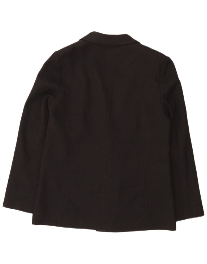 Oasis Dame 1 Knap Blazer Jakke UK 16 Stor Sort Polyester