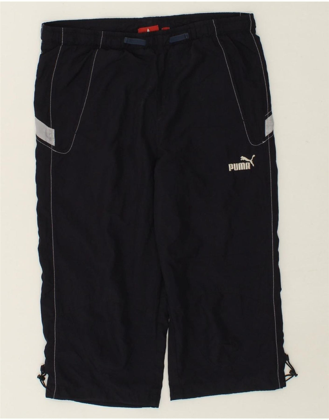 PUMA Boys Bermuda Sport Shorts 13-14 Years Navy Blue Polyester Vintage Puma and Second-Hand Puma from Messina Hembry 