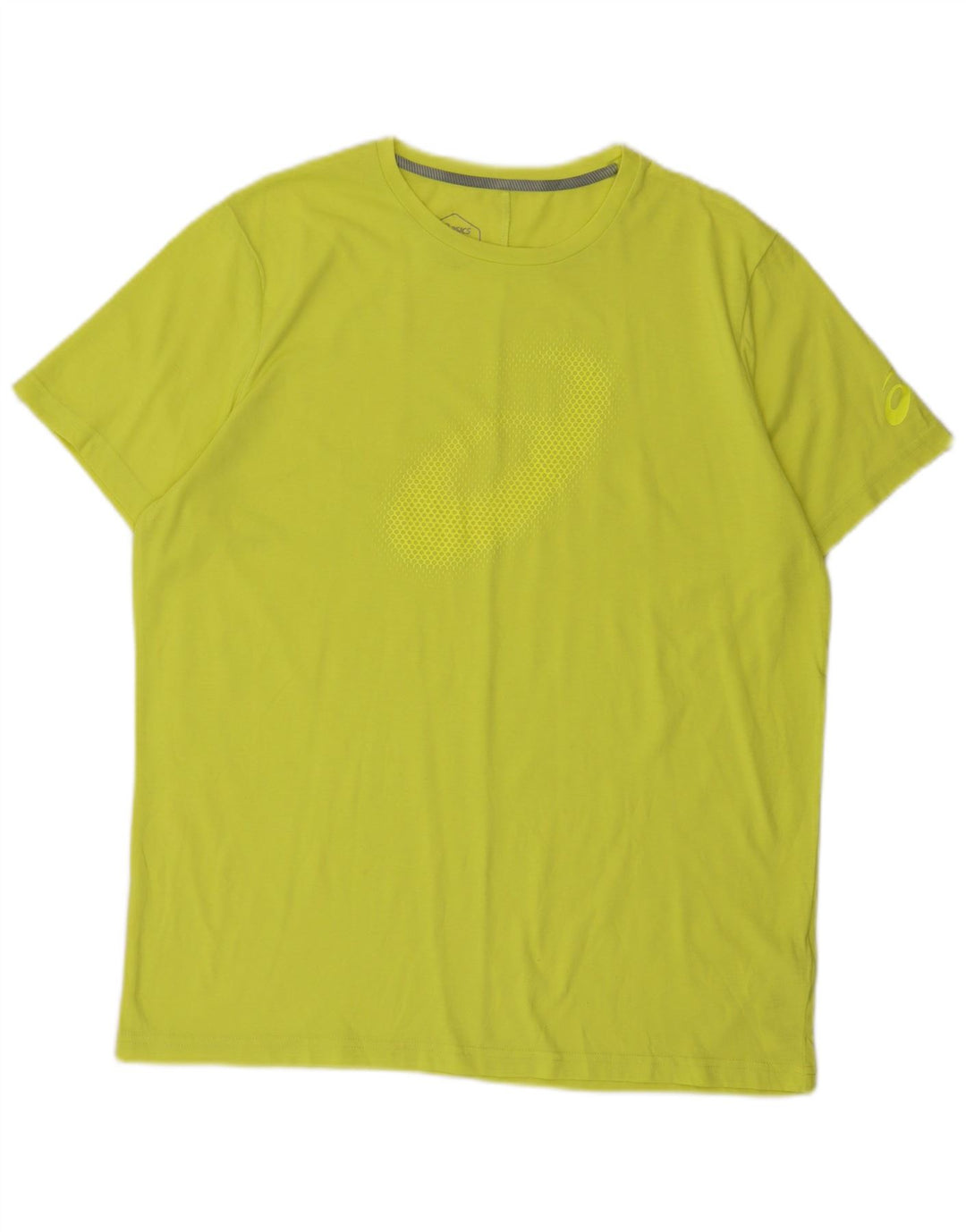 Asics Herre Grafisk T-Shirt Top XL Grøn Polyester