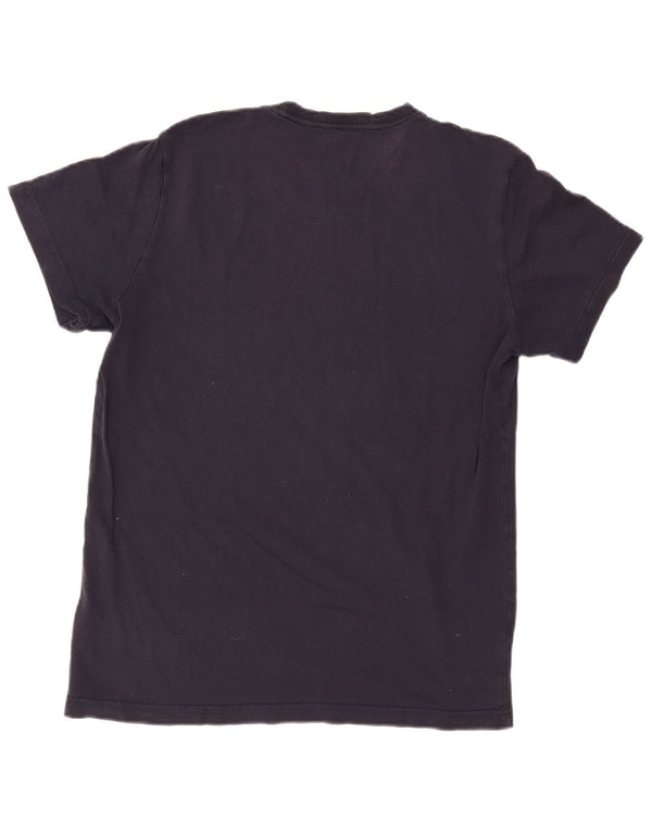 Adidas Herre grafisk T-shirt Top Medium Marineblå Bomuld