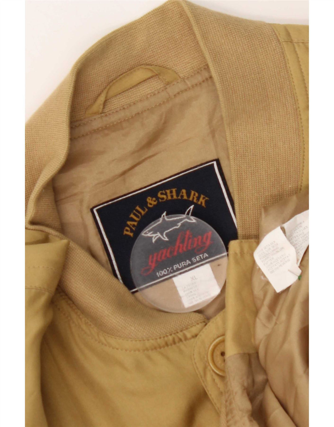 Paul & Shark Bomberjakke til mænd UK 42 XL Gul Silke
